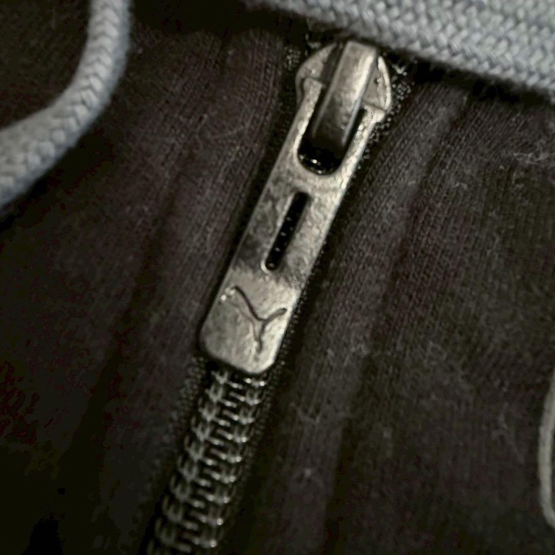 美品 PUMA セットアップ 上下 黒 M スウェット　フード付き ジャージ