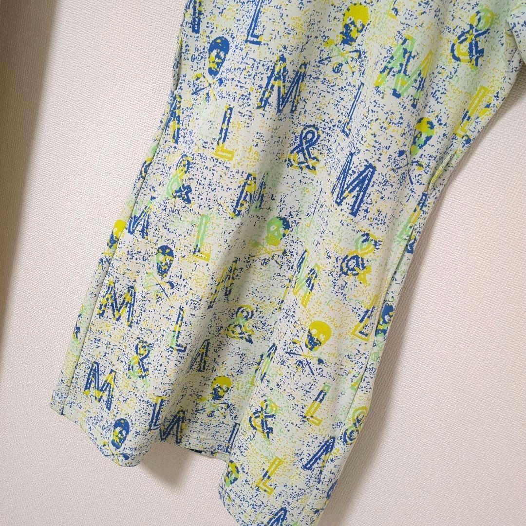 ★美品★MARK & LONA　モザイクロゴモックネックワンピース　38