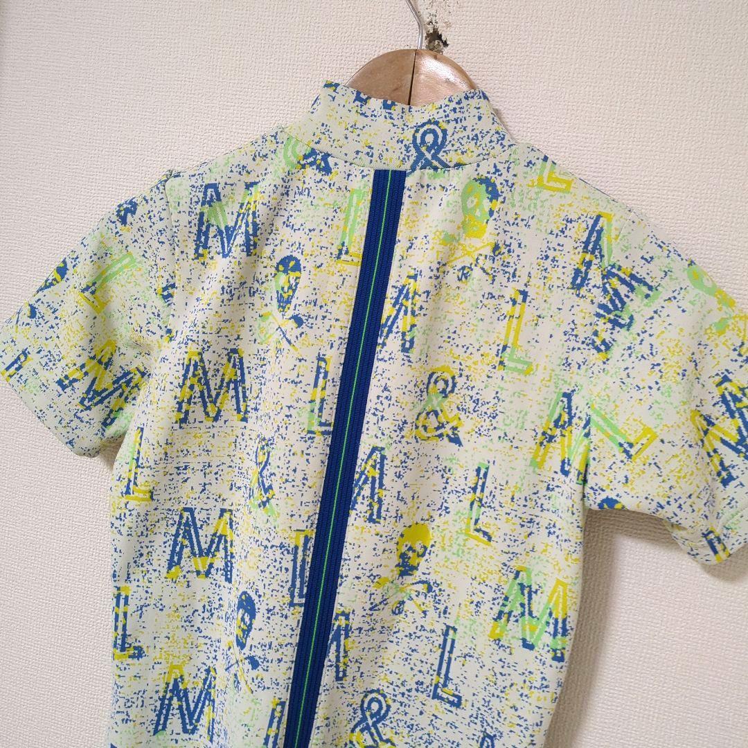 ★美品★MARK & LONA　モザイクロゴモックネックワンピース　38