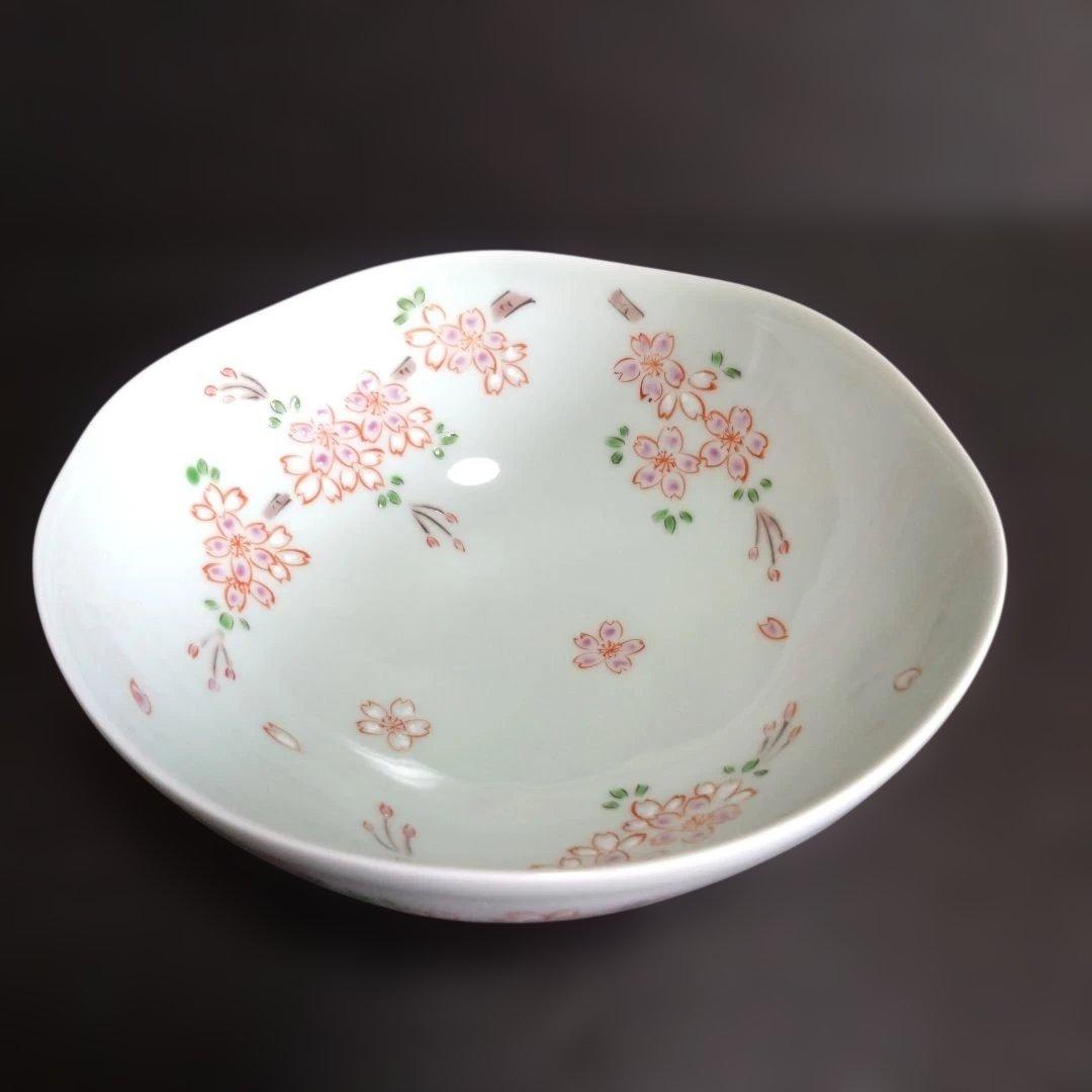 新品 有田焼 そうた窯 鉢 桜 惣太窯　料亭　お祝い