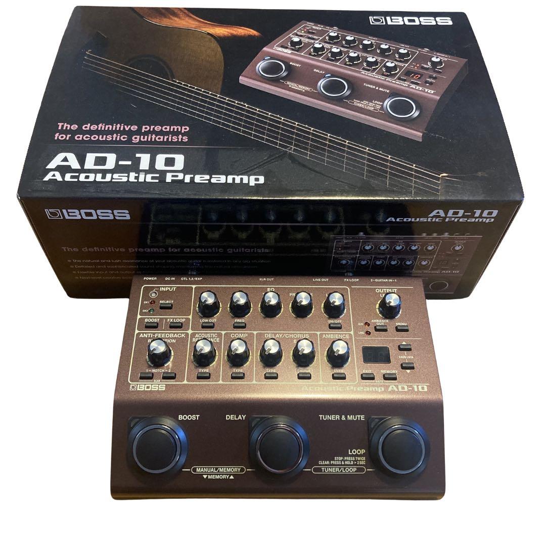 【美品】BOSS AD-10 アコースティックプリアンプ