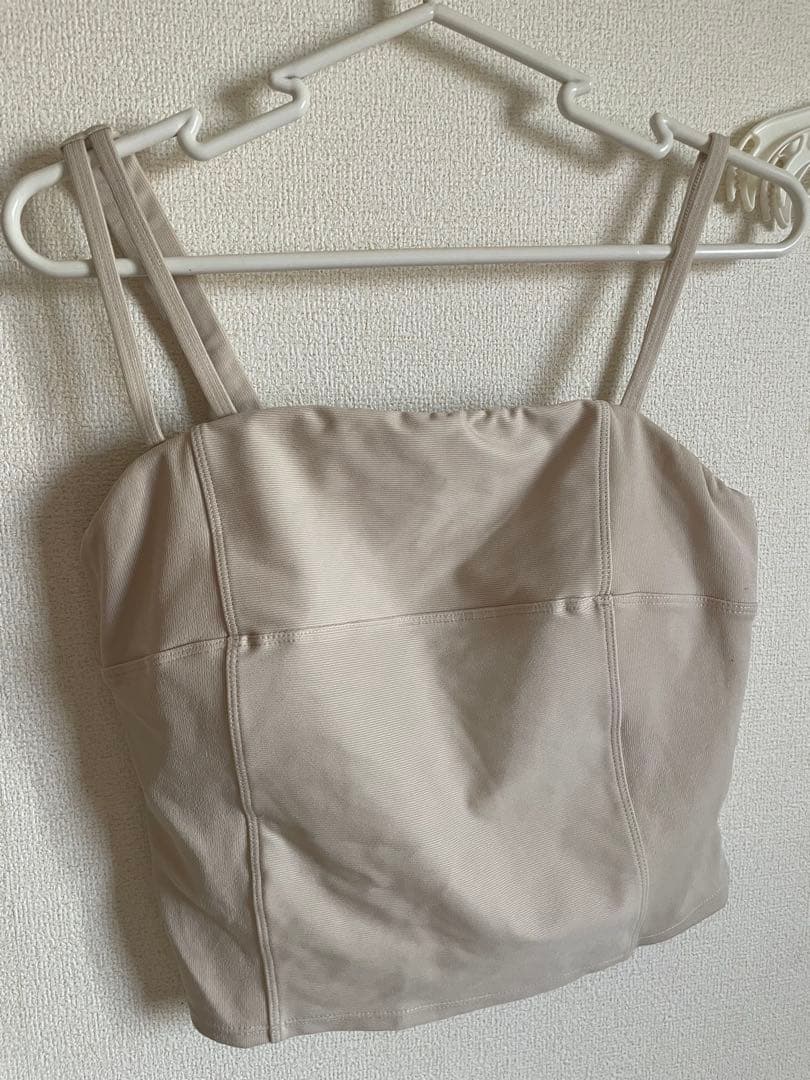 新品未使用Lサイズ【SUKALA】リブデニムショートキャミソー