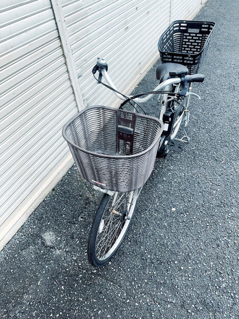 【大阪市周辺限定】電動アシスト自転車 バスケット&充電器付