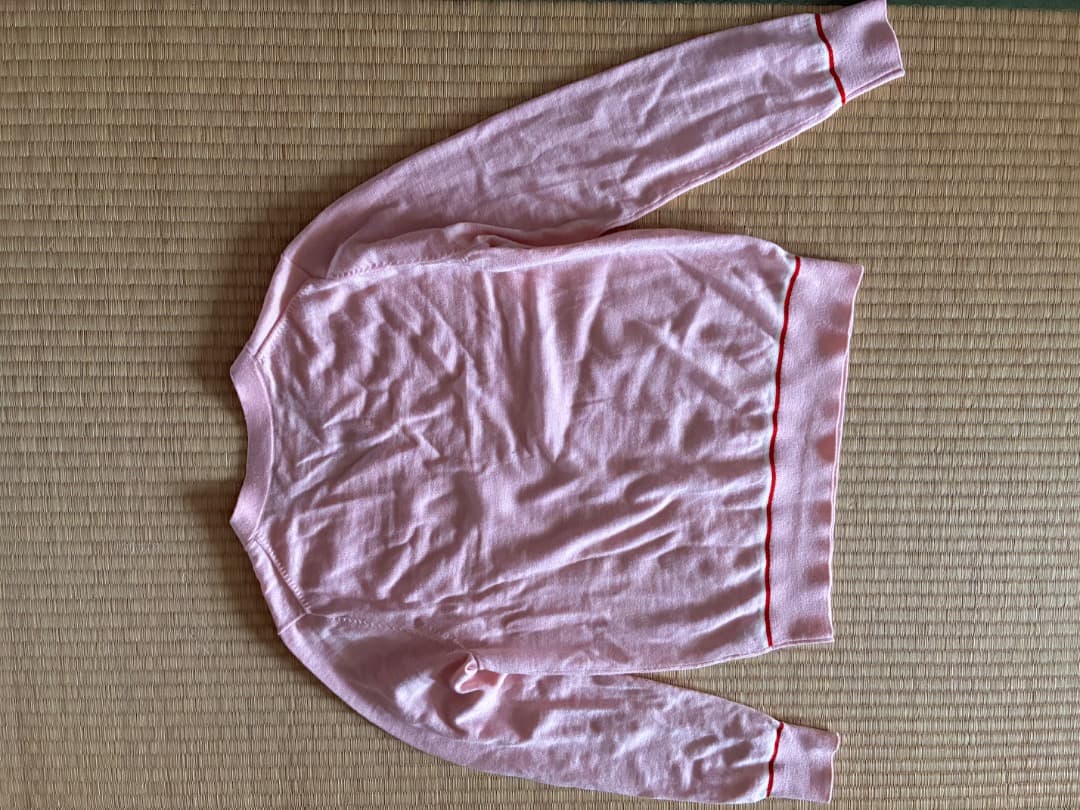 Tory Sport 上品なピンク Vネック 薄手セーター