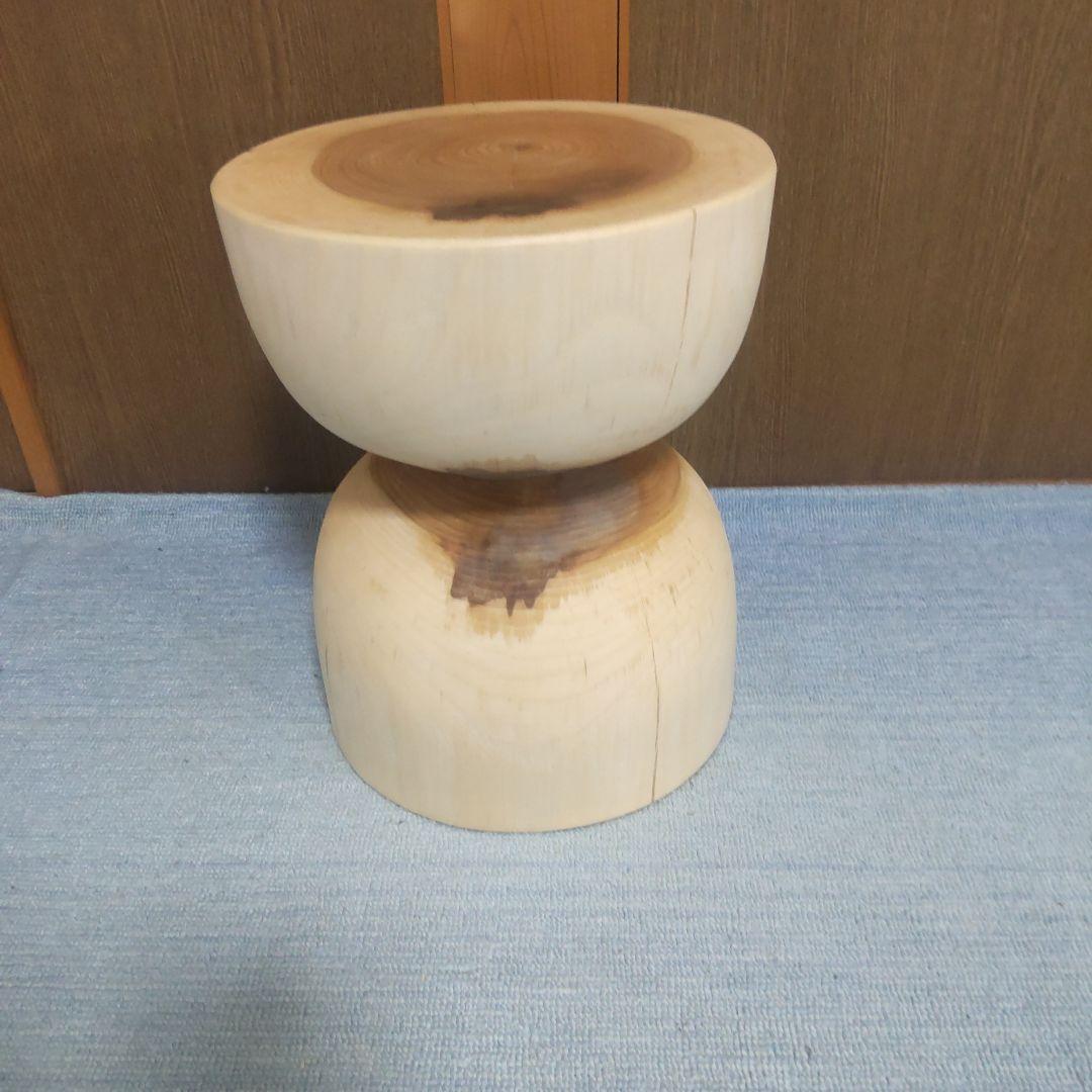 まめちゃん専用だてかんば丸太椅子スツール
