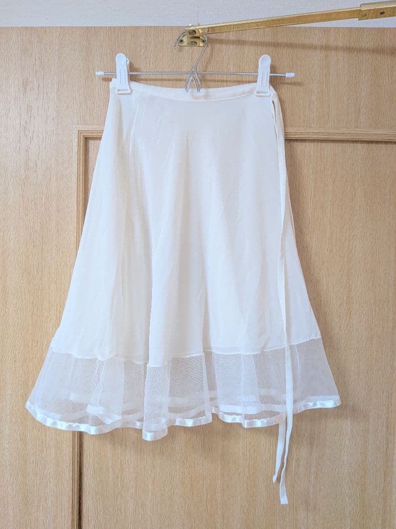 【極美品】チャコット バレエ スカート シフォン×チュール パイピング丈50cm