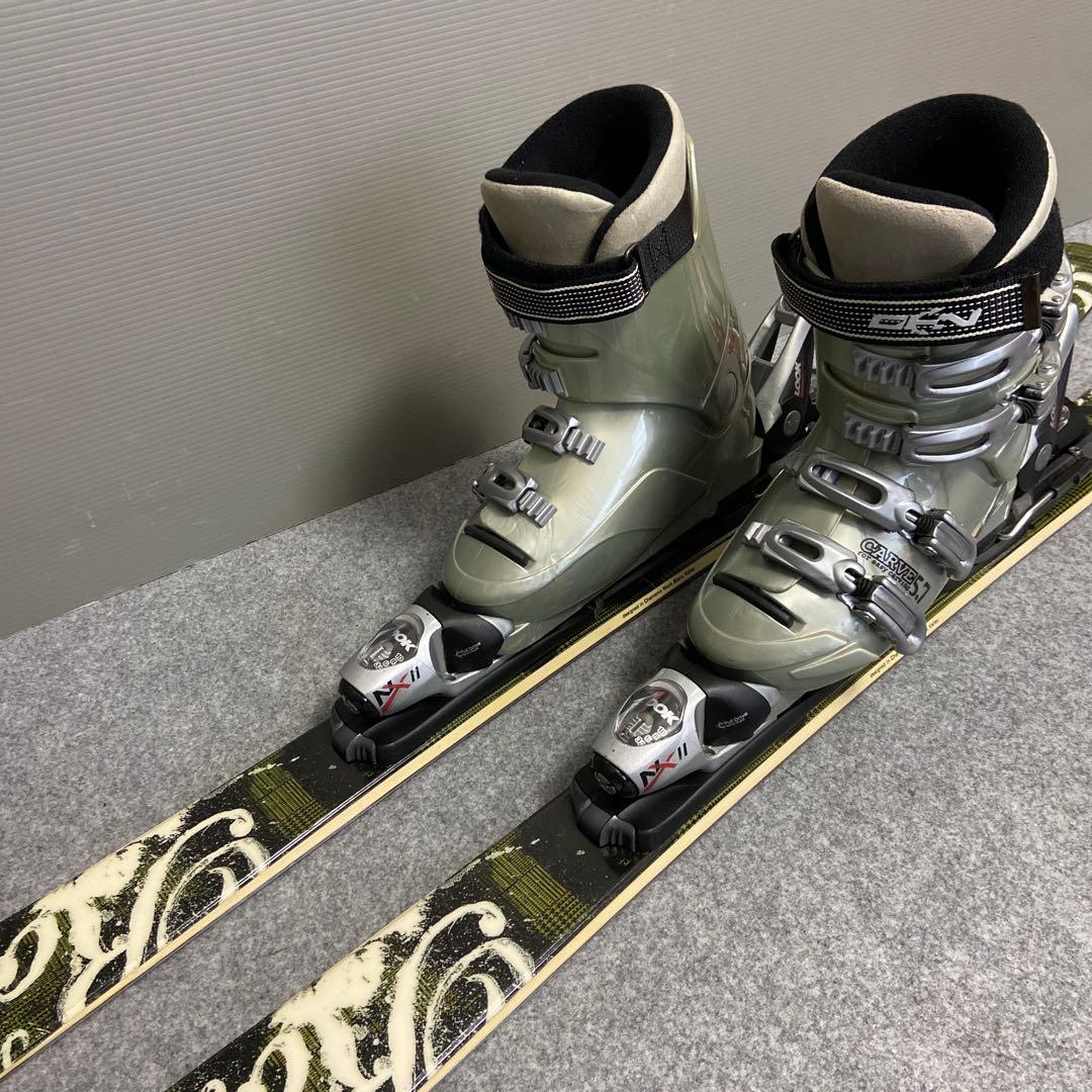 ★短い板お探しの方★メンテ済スキーセット　板138cm ブーツ24~24.5cm