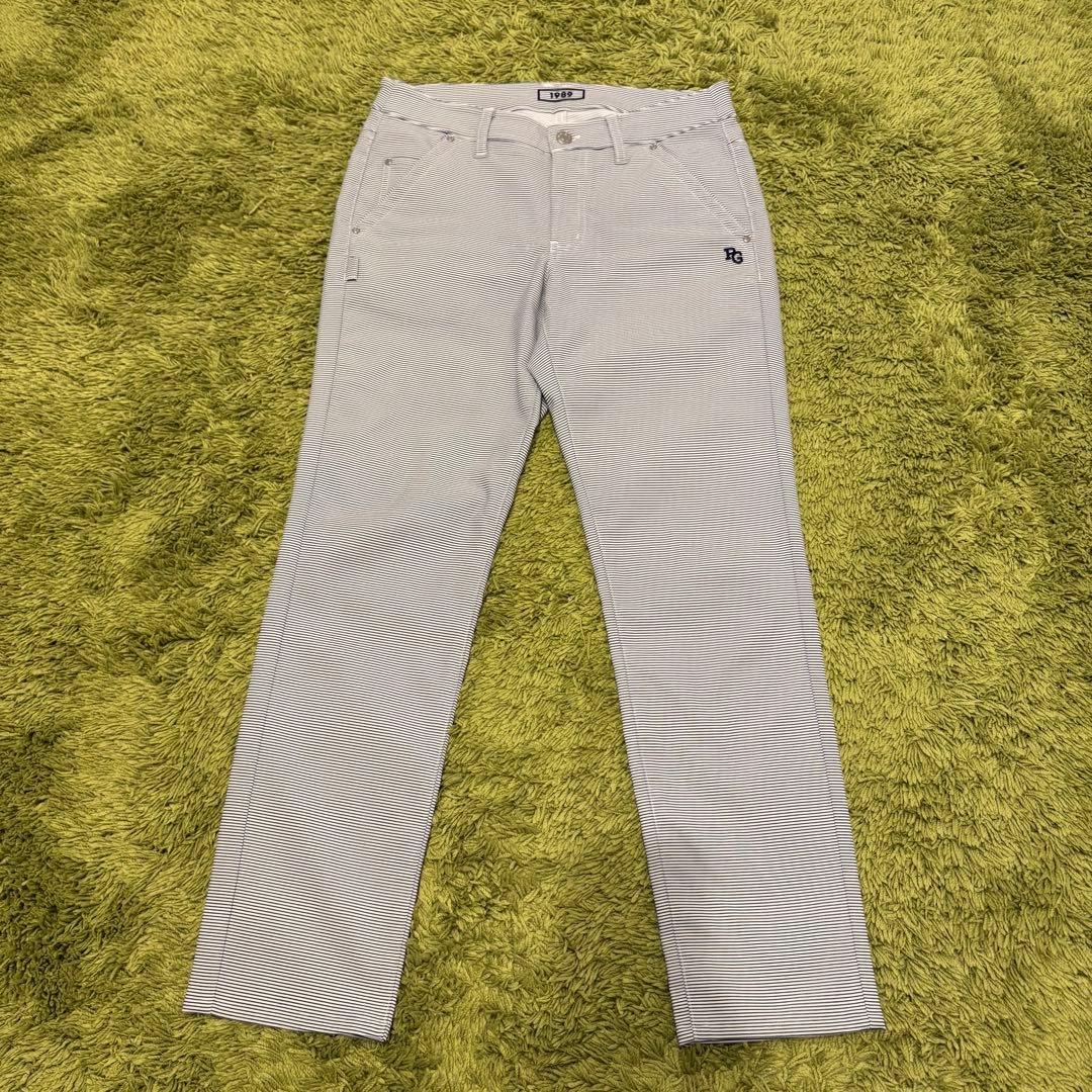 パーリーゲイツ PEARLYGATES ストレッチパンツ 細ボーダー サイズ1