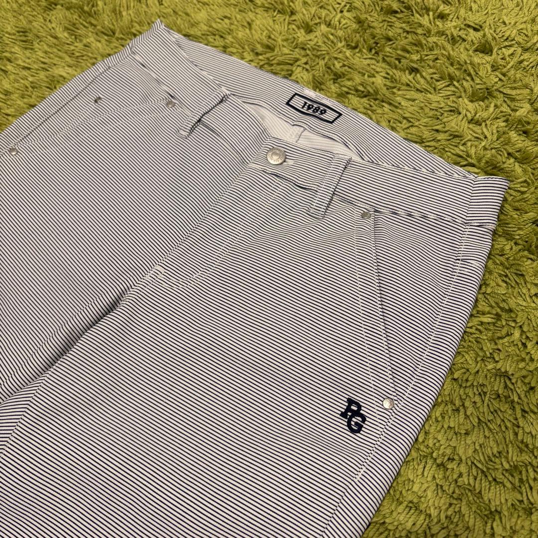 パーリーゲイツ PEARLYGATES ストレッチパンツ 細ボーダー サイズ1