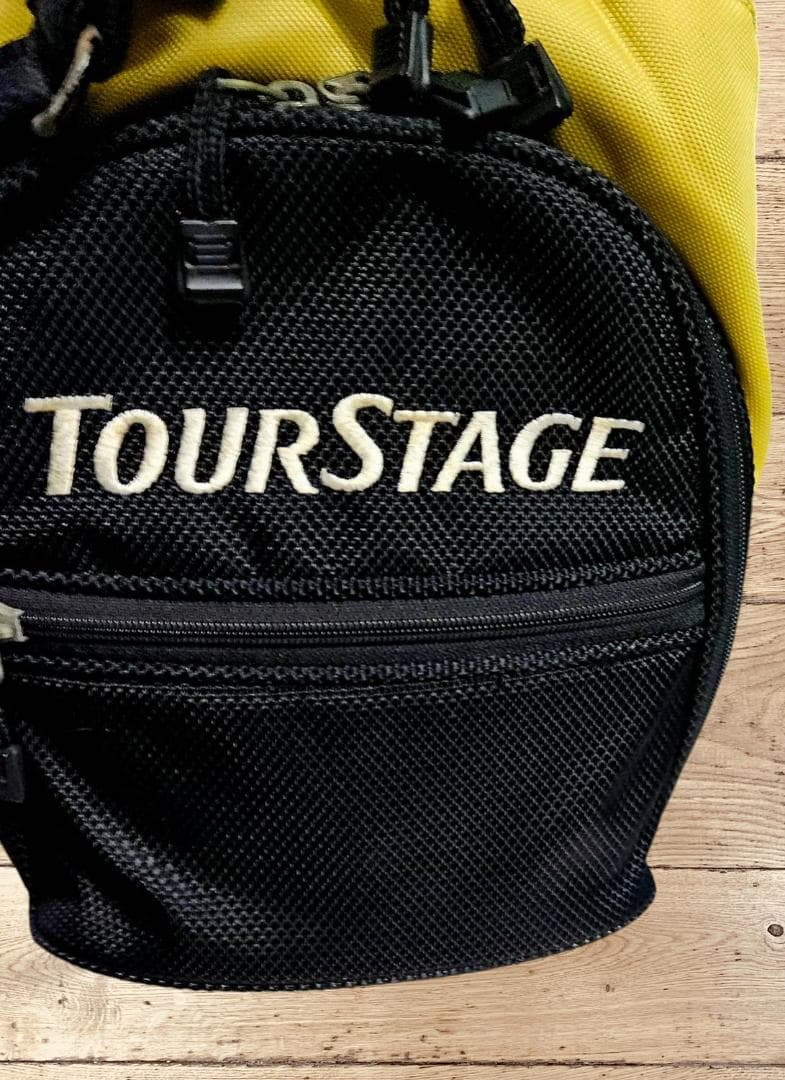 送料無料/美品TourStage ゴルフバッグ 黒と黄色
