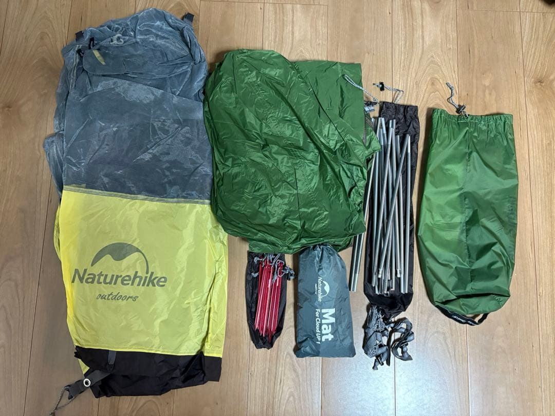 naturehike cloudup1 1人用テント