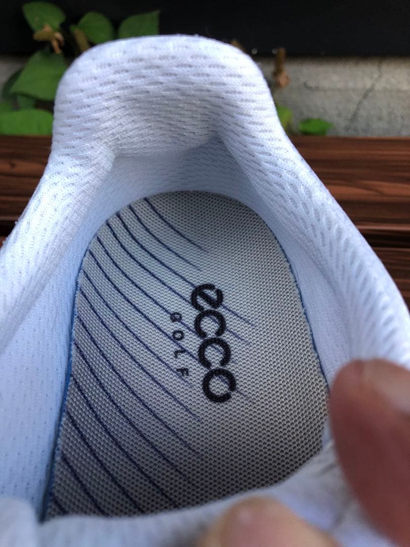 371番 美品ECCO ゴルフシューズ 38 24.0cmスパイクレス