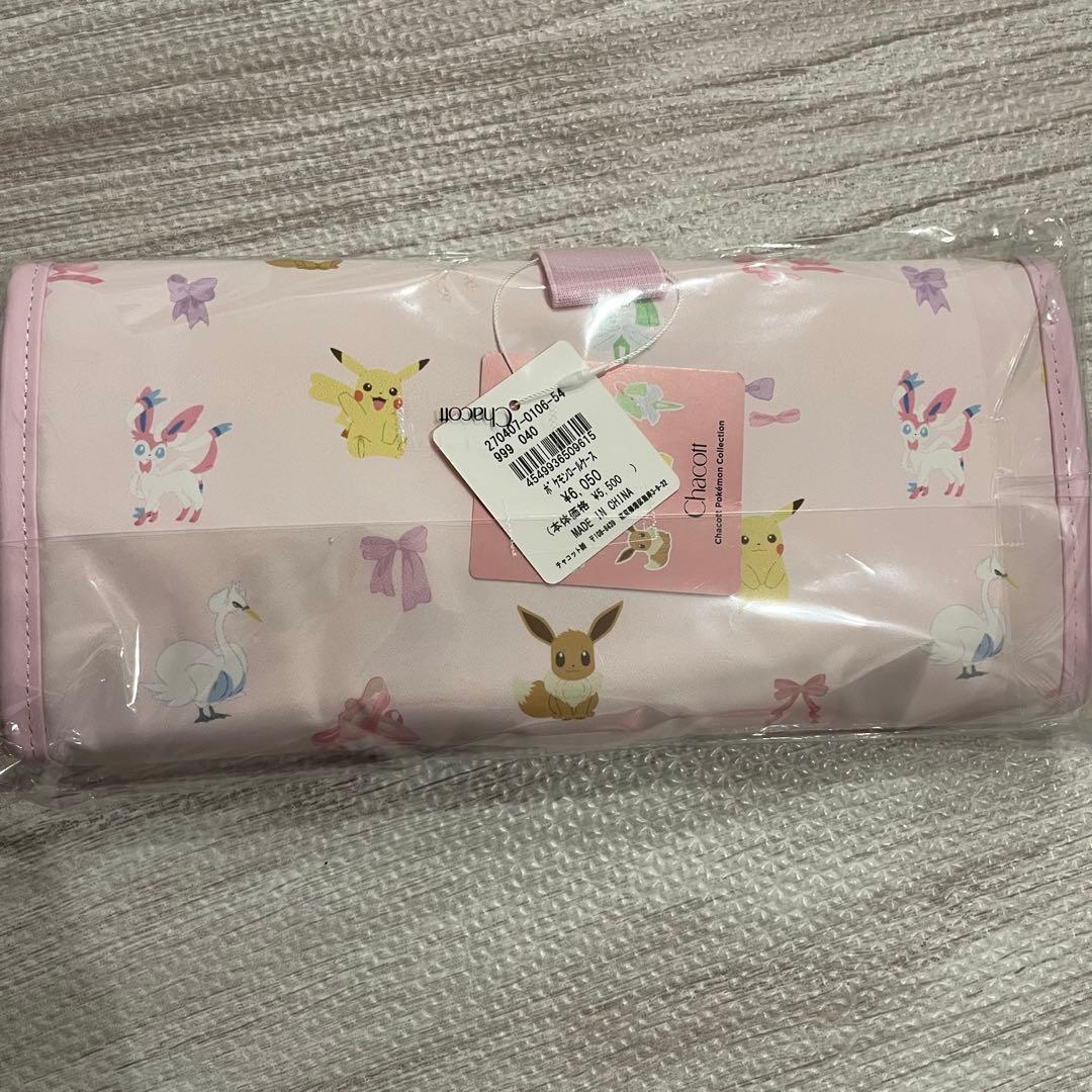 【新品・未開封】チャコット　ポケモン　ロールケース　ピンク