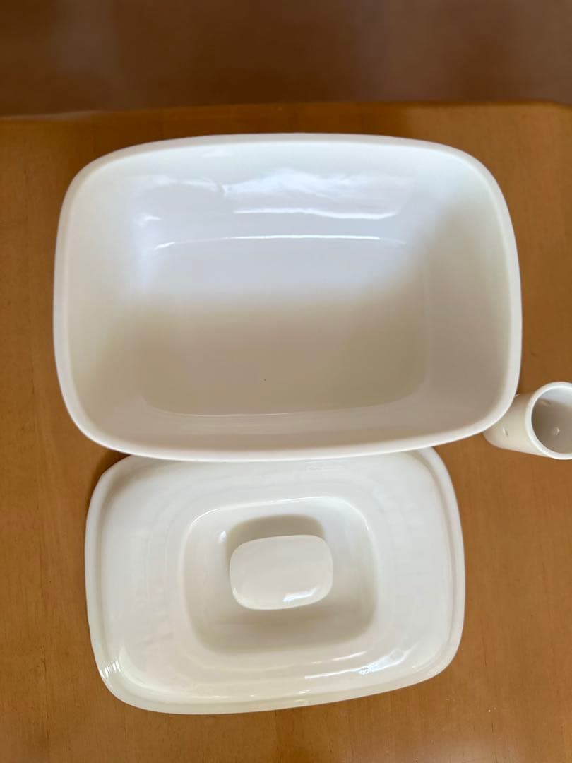 ★森修焼★ホワイト陶器 漬け物容器 3点セット