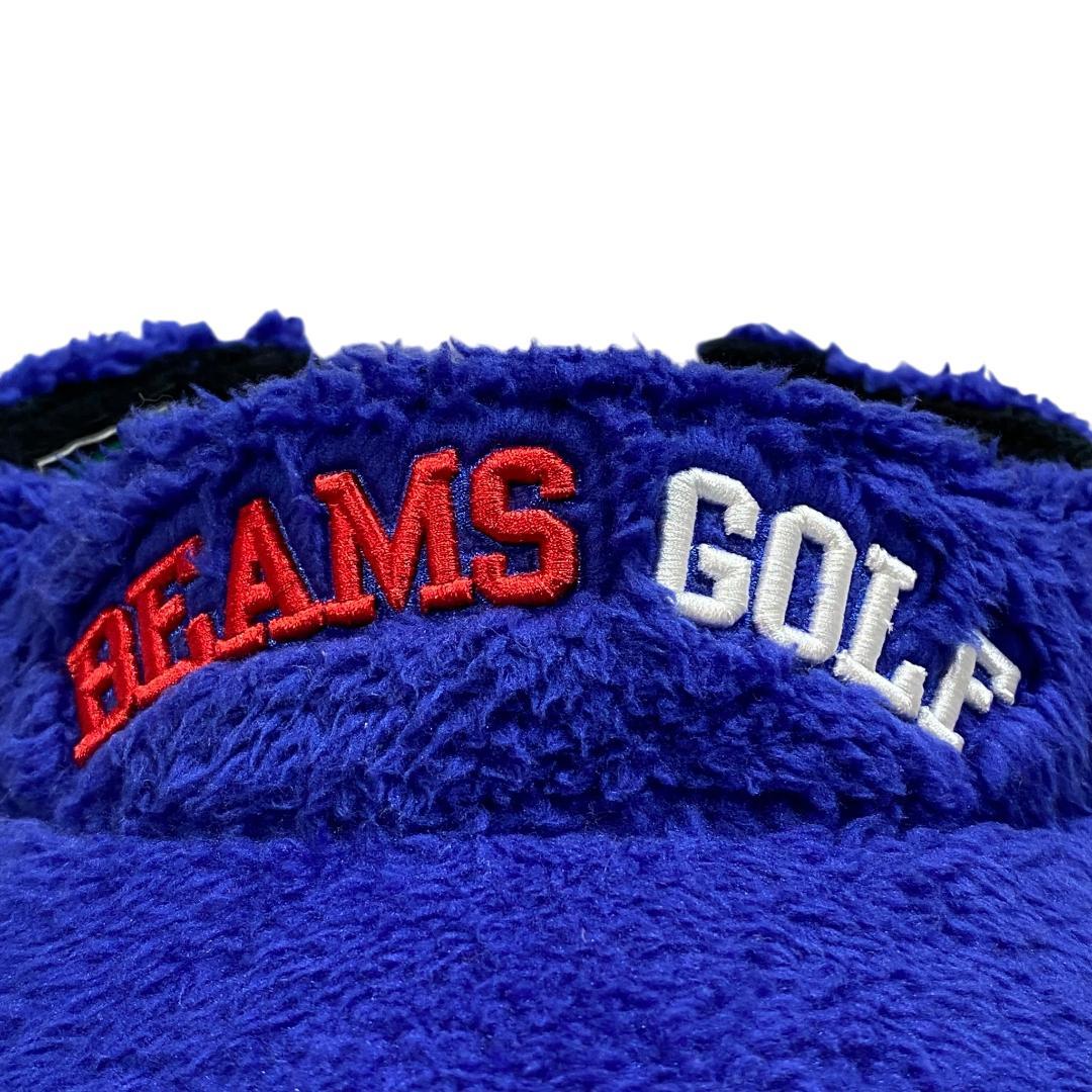 BEAMS GOLF ビームス ゴルフ ボア サンバイザー ブルー メンズ