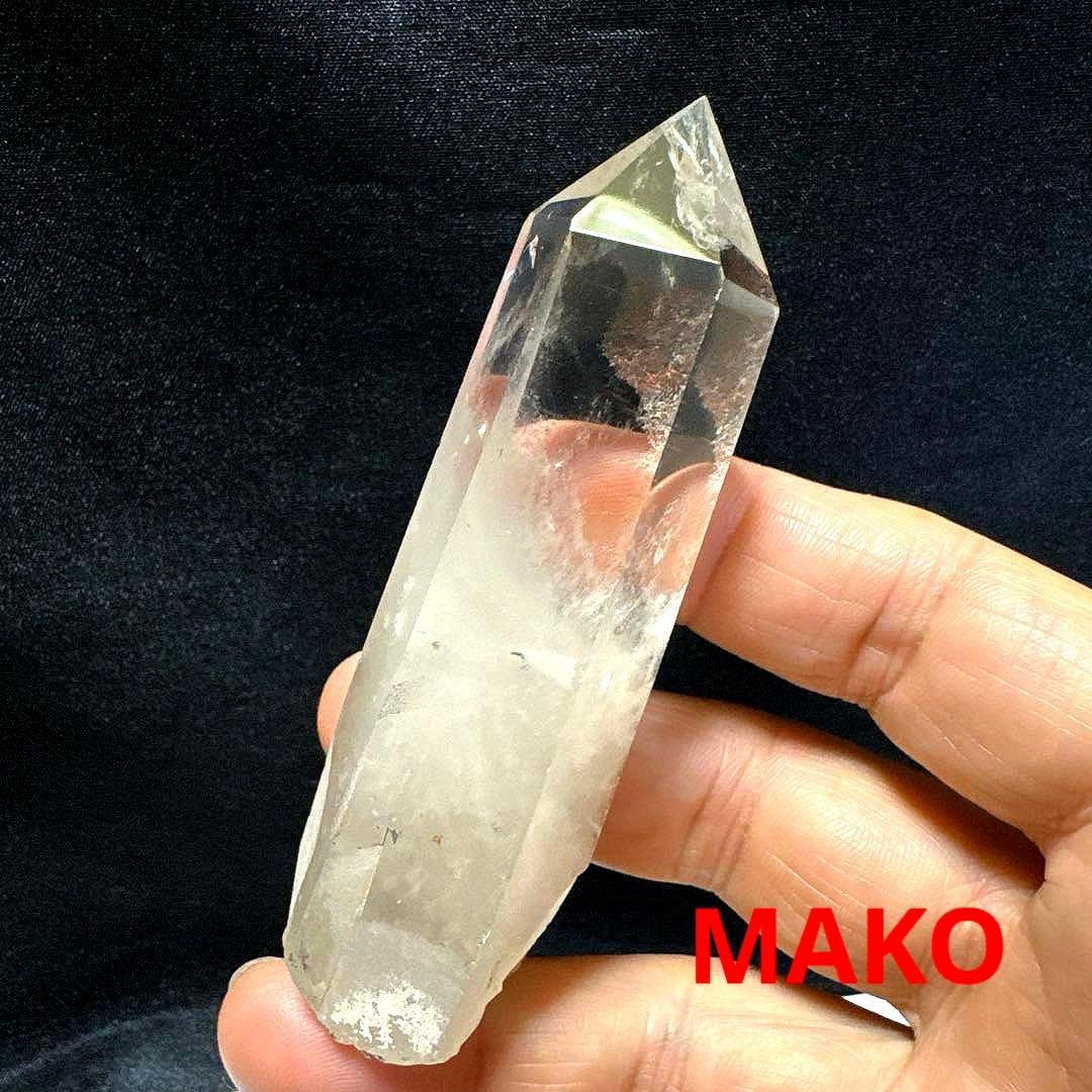 M1743☆ピンクエンジェルラダー水晶六角柱80g☆天然石　原石
