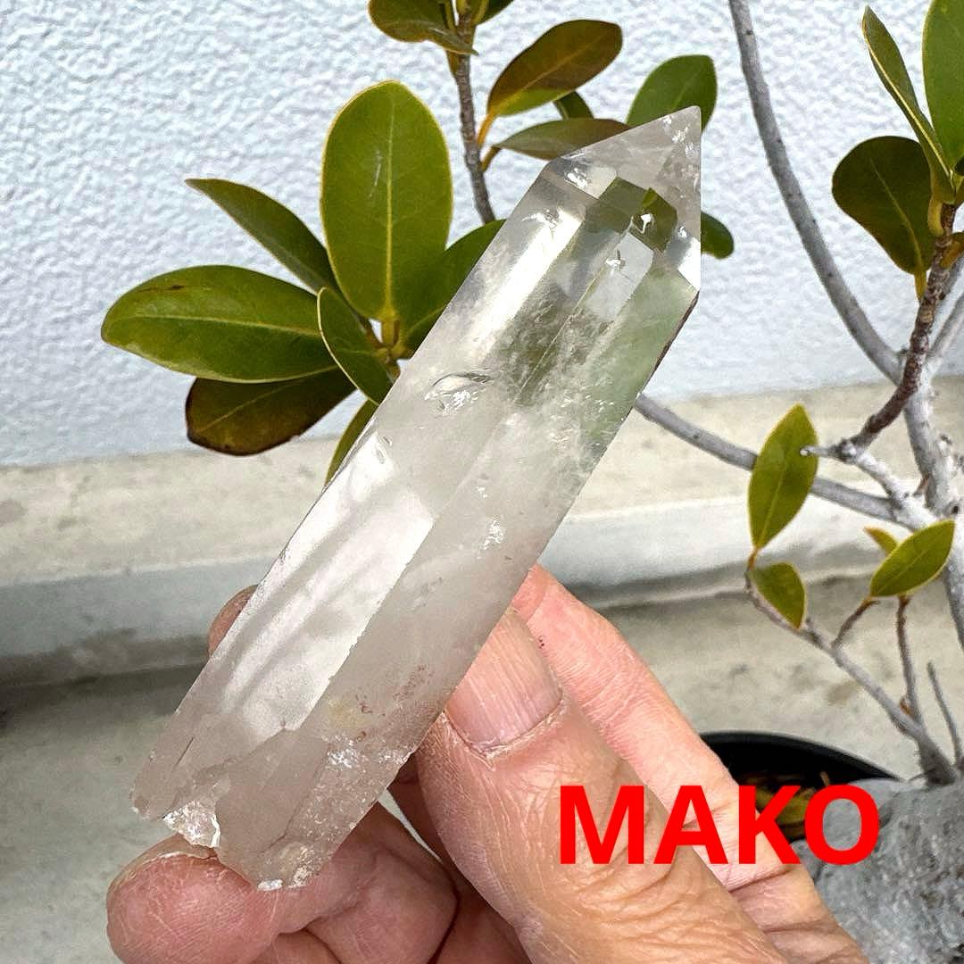 M1743☆ピンクエンジェルラダー水晶六角柱80g☆天然石　原石