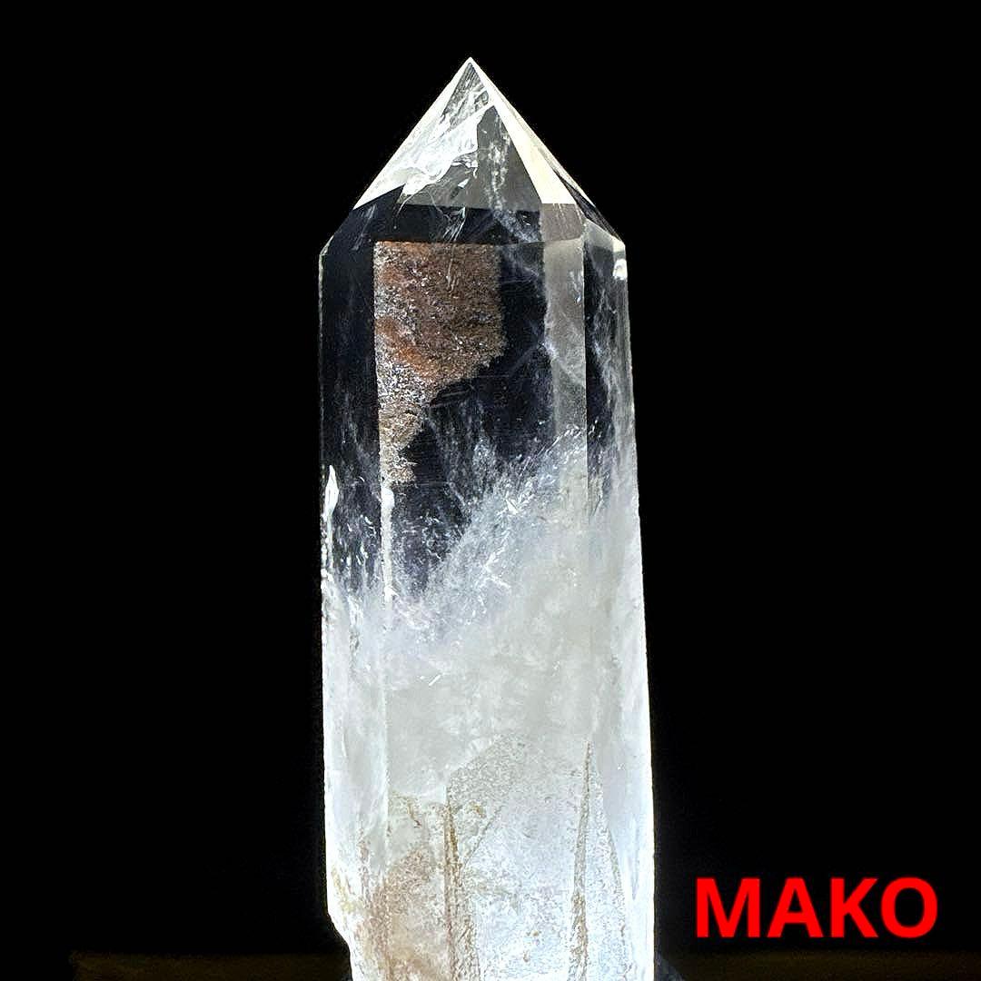 M1743☆ピンクエンジェルラダー水晶六角柱80g☆天然石　原石