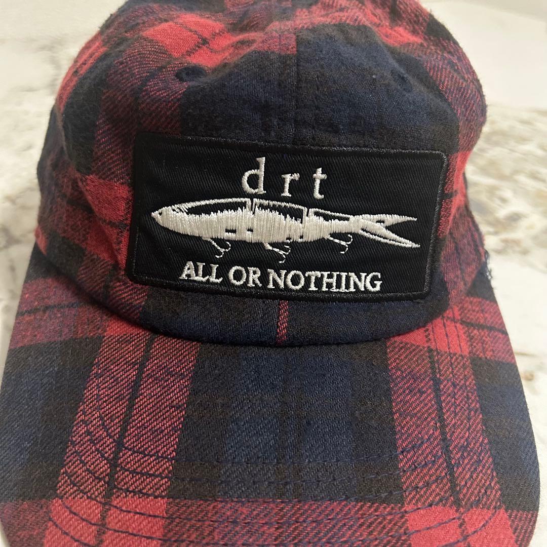 DRT キャップ　チェック柄　帽子　6パネル