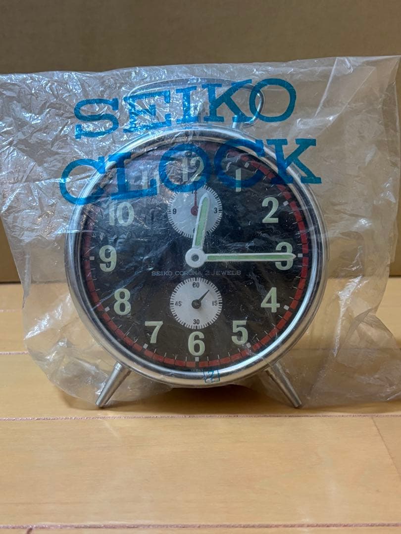 SEIKO CORONA 2 JEWELS カチカチ置き時計 【清掃済み】