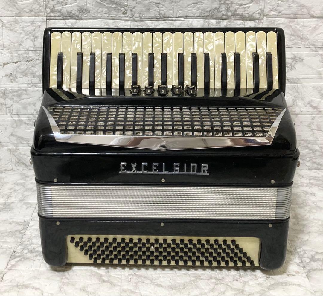 【音出し確認済 蛇腹良好】EXCELSIOR アコーディオン Mod.303/S