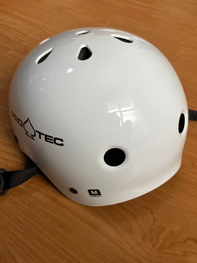 PRO-TEC プロテック スケートヘルメット グロスホワイト サイズM