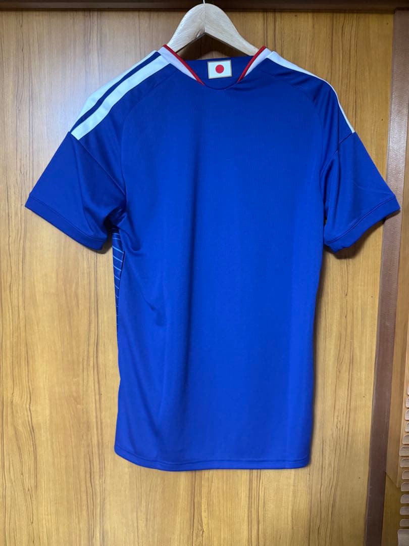 adidas 日本代表 サッカーシャツ 青　Lサイズ