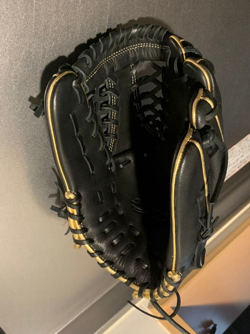新品同様 ミズノ Mizuno 軟式 野球 グローブ 黒金