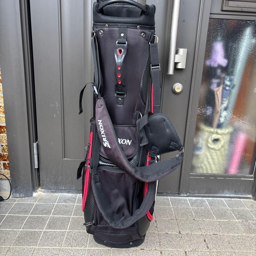 Srixon キャディバッグ 黒赤
