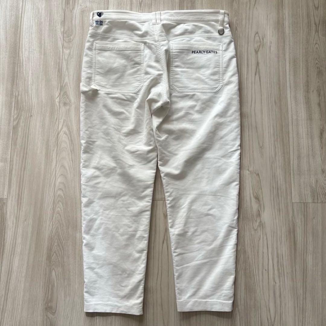 PEARLYGATES 2024 ゴルフ パンツ ホワイト 3L ストレッチ