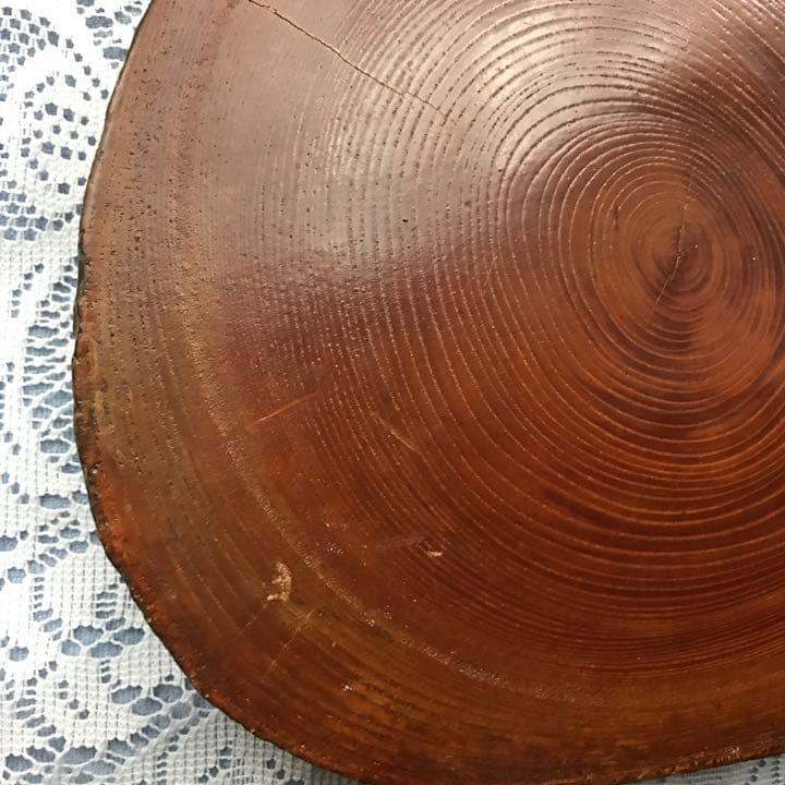 一枚板 テーブル 輪切 天然木 木製 座卓 花台　小物置き