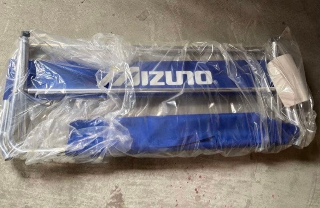 レア品！新品・未使用　Mizuno 非売品　アウトドアベンチ 青　希少品