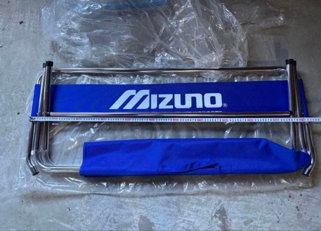 レア品！新品・未使用　Mizuno 非売品　アウトドアベンチ 青　希少品