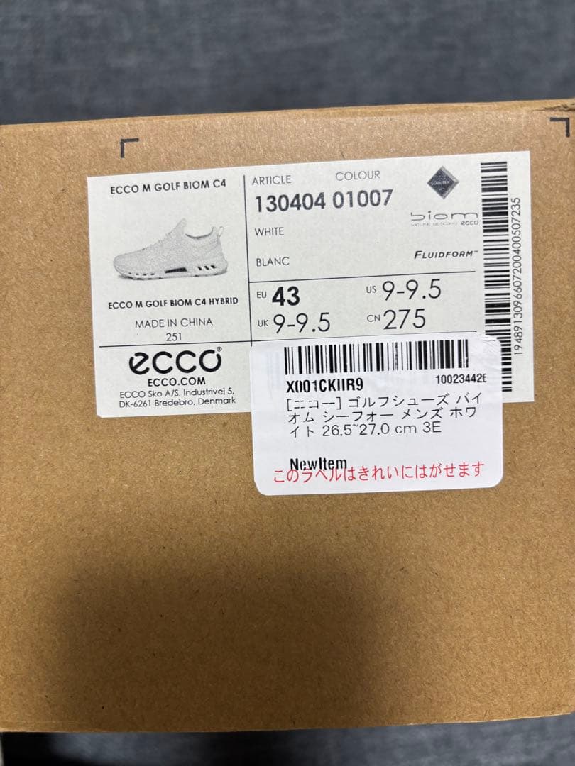 ecco エコー　ゴルフシューズ　BIOM C4 26.5〜27cm 3E
