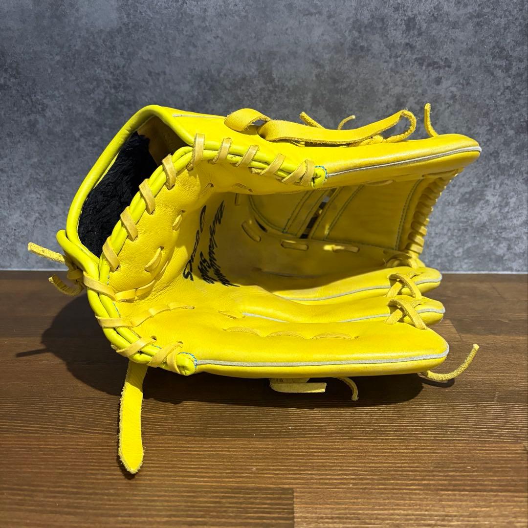 【大谷モデル】asics アシックス　軟式グローブ イエロー　 投手用