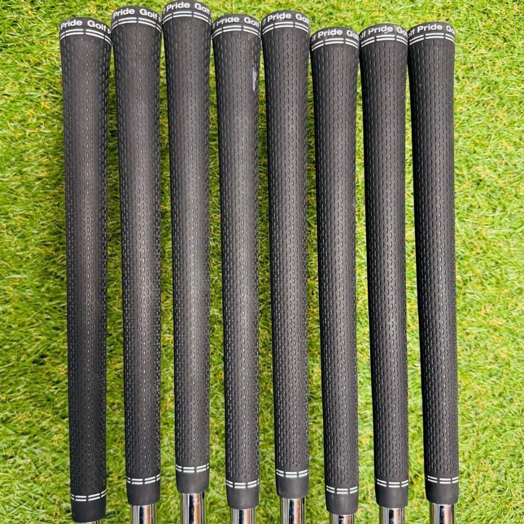 【良品】豪華8本 ピン i210 茶ドット メンズアイアンセット スチール S