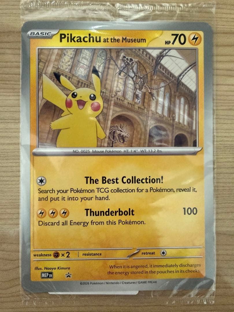 5枚Pikachu at the Museum ピカチュウ ロンドン