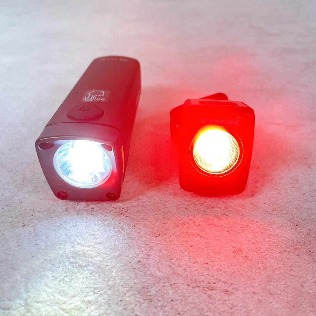 TREK トレック 前後ライトセット 充電式 自転車用 LEDライト