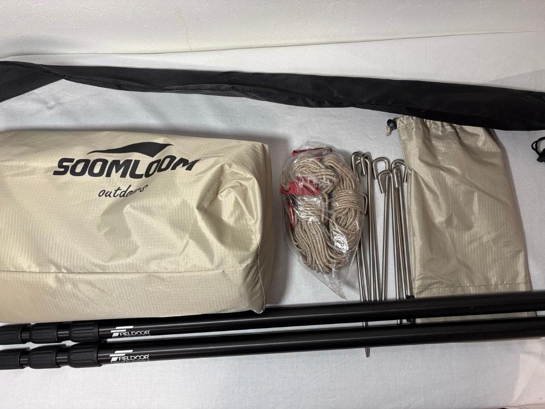 [新品未使用]タープ&ポールセット[Soomloom][FIELDOOR]
