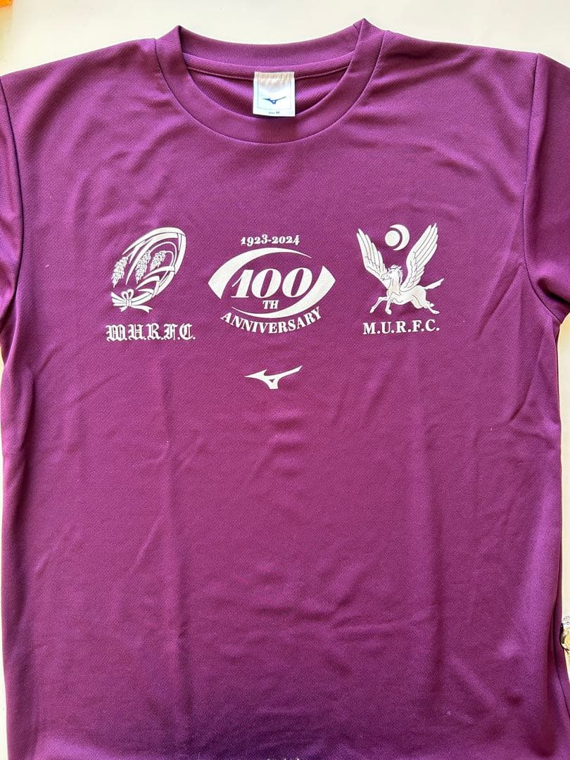 早明戦 ラグビー 100周年 Tシャツ Mサイズ 値下げ