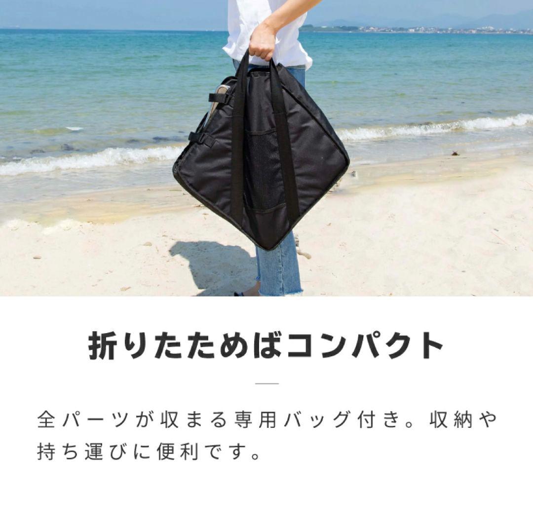 【未使用品】コンパクトステンレス製バーベキューコンロ 折りたたみ式、高さ5段階