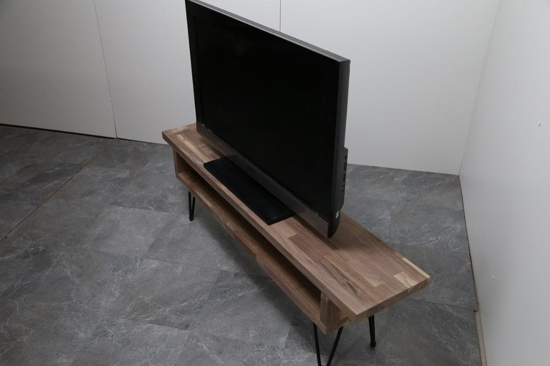 ブラックウォルナット■テレビボード■1200ｍｍ幅■ローテーブル■アイアン