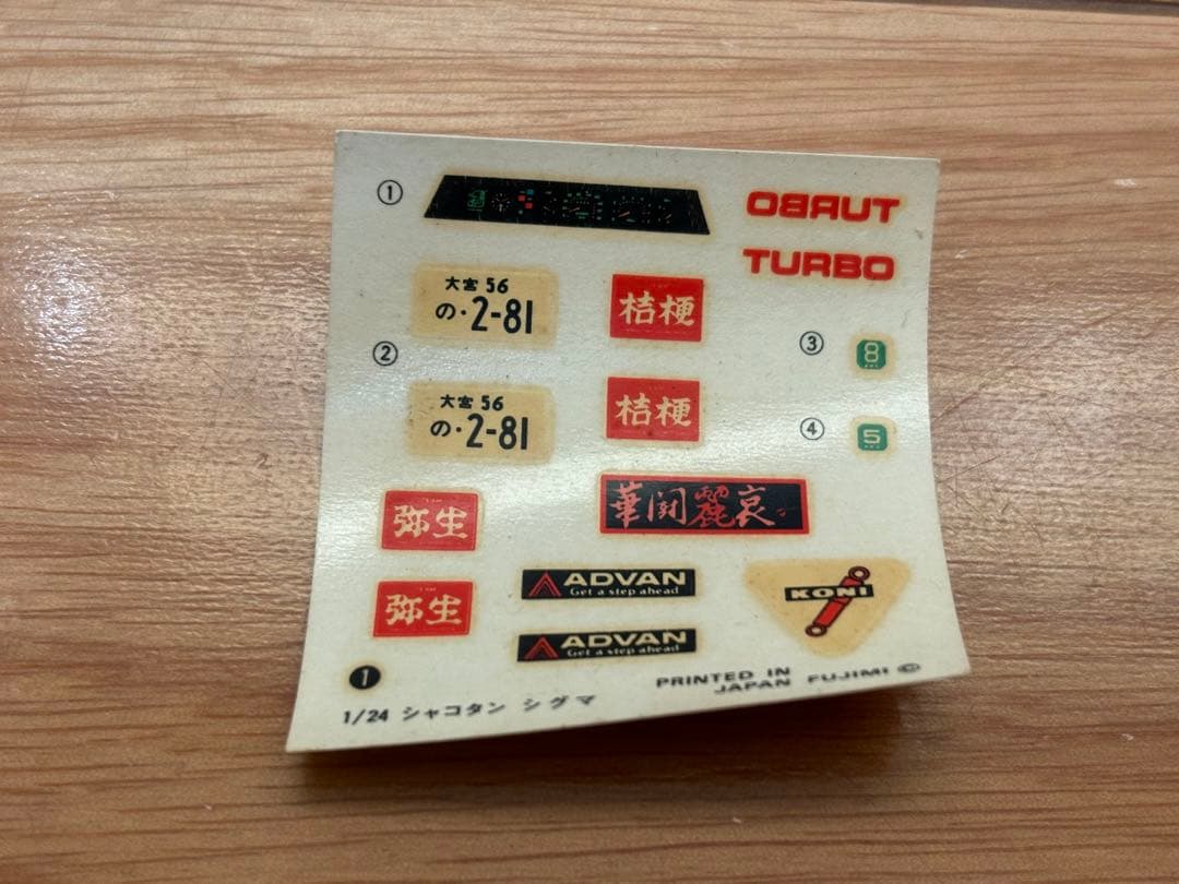 当時物 フジミ模型 1/24 三菱 ギャランΣ 2000GSR 八の字シャコタン