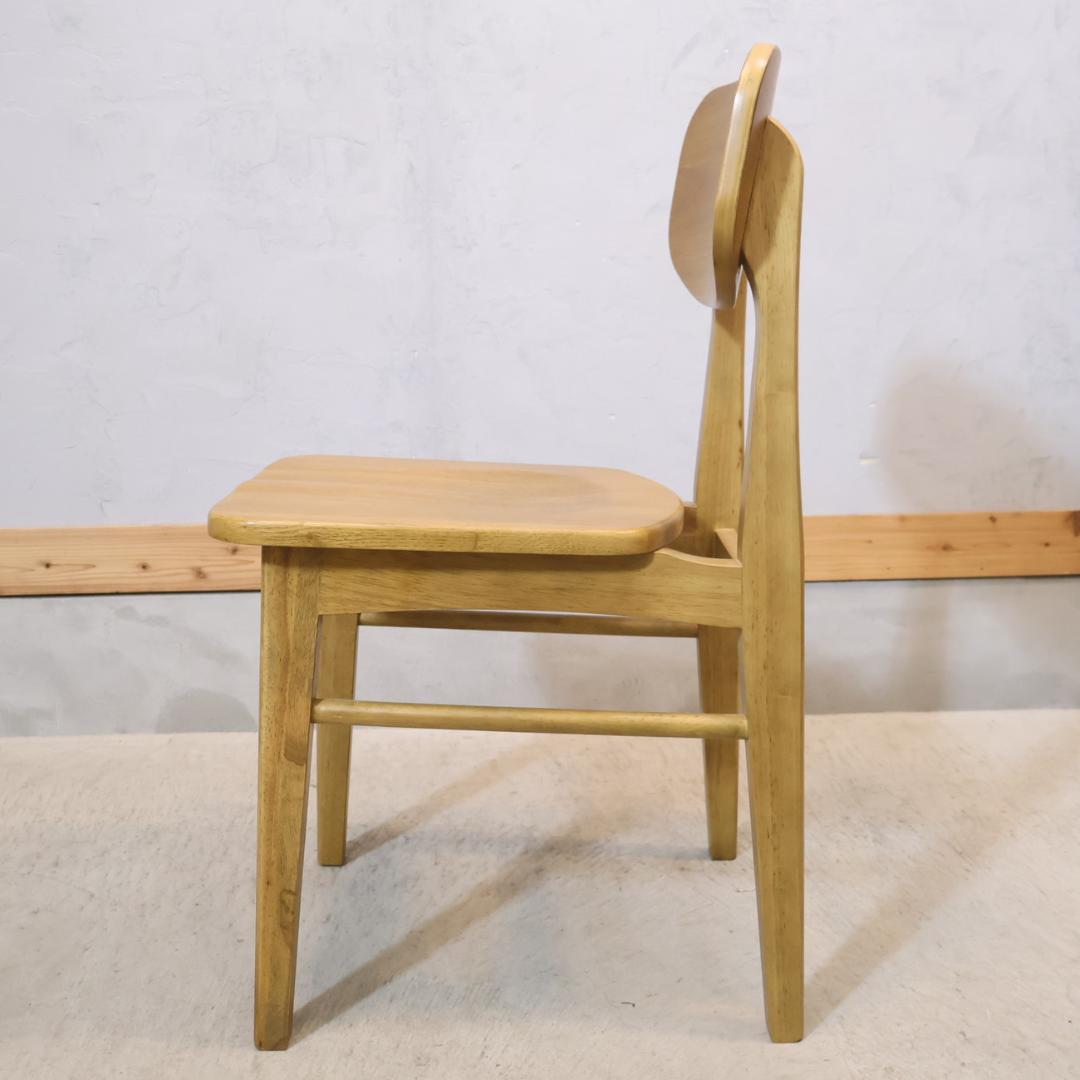 ICHIBA 市場家具 Rasic オーク材 ダイニングチェア レトロ 椅子