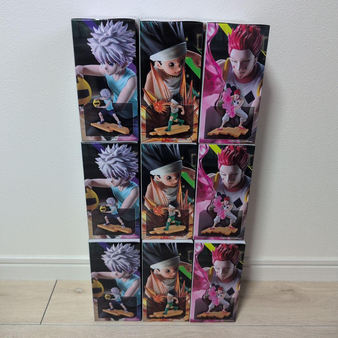 HUNTER×HUNTERフィギュア-ゴン-キルア-ヒソカ-G.I.編3個セット