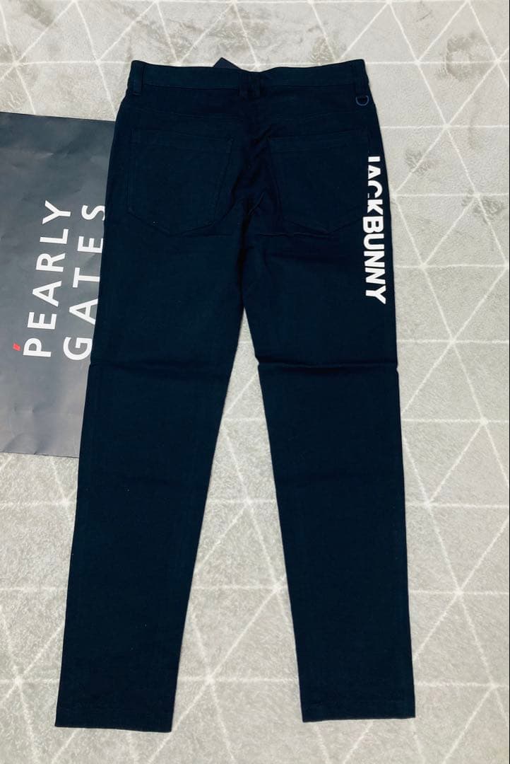 新品 パーリーゲイツ ジャックバニー 2WAYストレッチパンツ(4)サイズM/紺