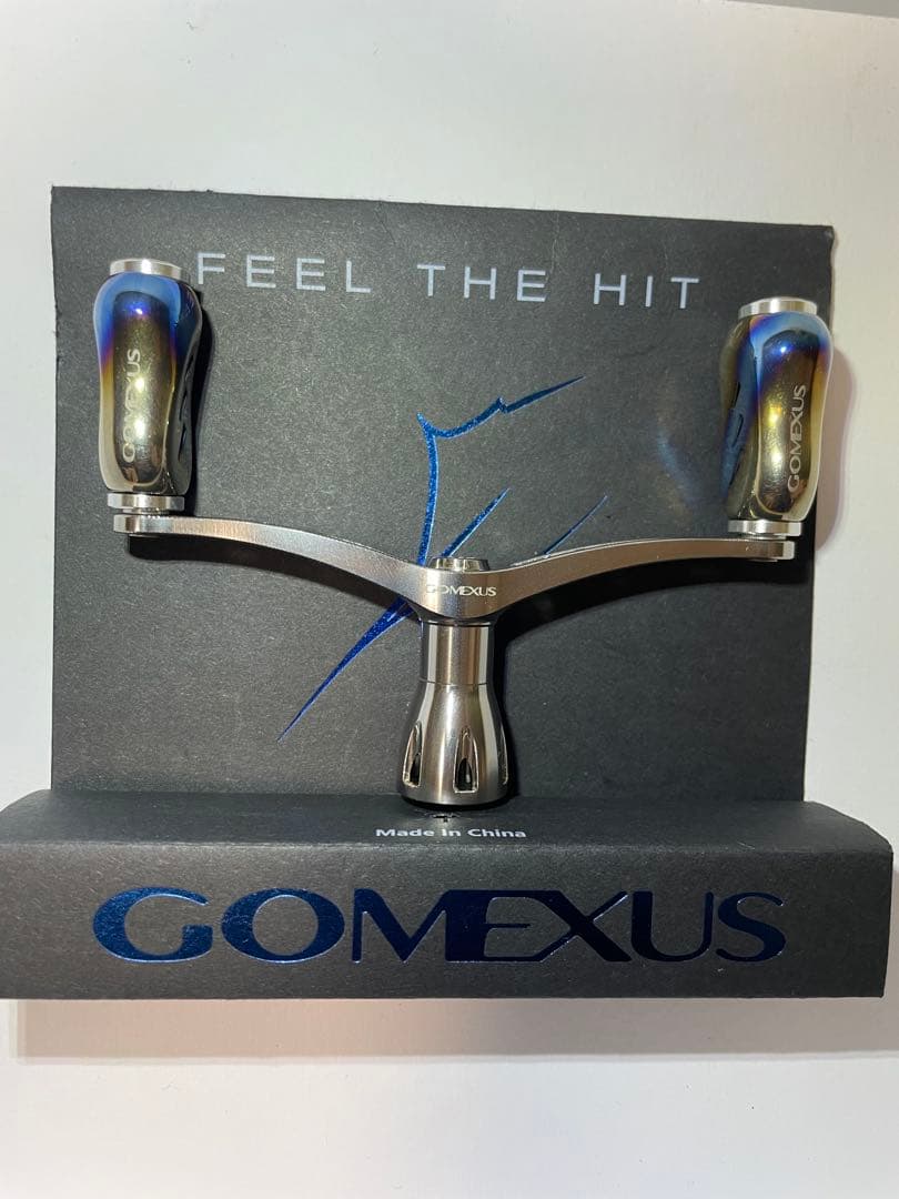 [まーさ]GOMEXUS スピニングチタンダブルハンドル➕リールスタンド