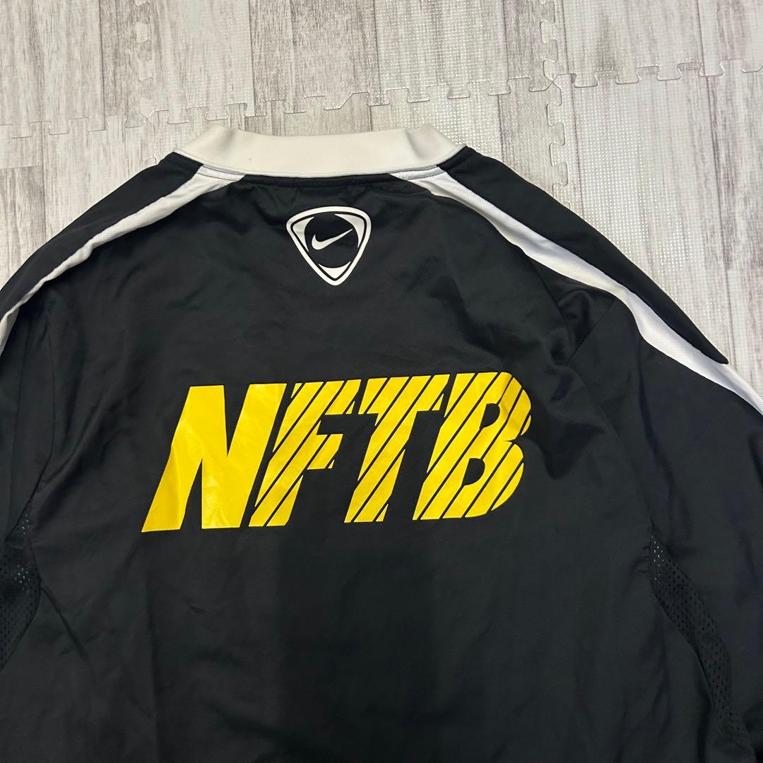 00s NFTB ナイキフットボール ナイロン ピステ 上下 ジャージ ブラック