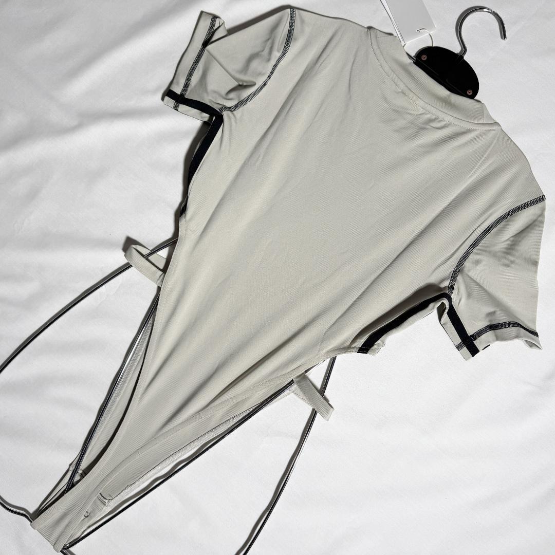 adidas アディダス ボディスーツ Tバック Gray UK XS