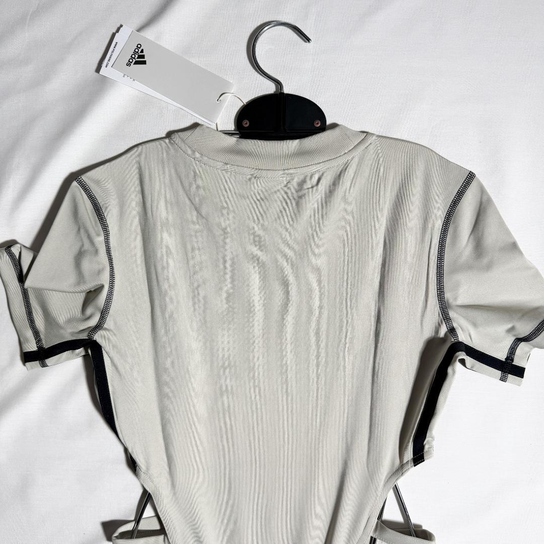 adidas アディダス ボディスーツ Tバック Gray UK XS